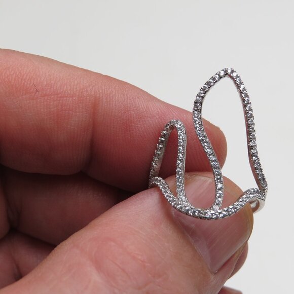 *Sterling Silver Diamond Ring Band